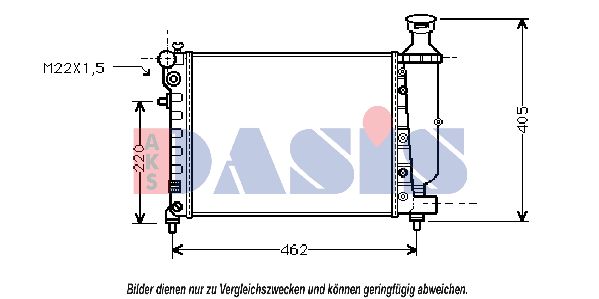 AKS DASIS Radiators, Motora dzesēšanas sistēma 060780N